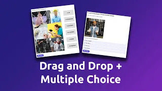 Drag and drop, Multiple Choice