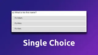 Single choice